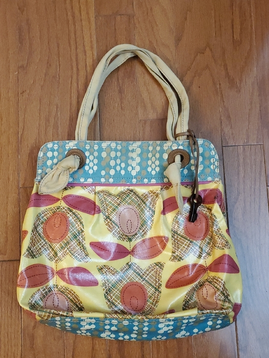 Fossil Handbags - Fossil Key Per Purse Hand Bag Coated Floral Tulip